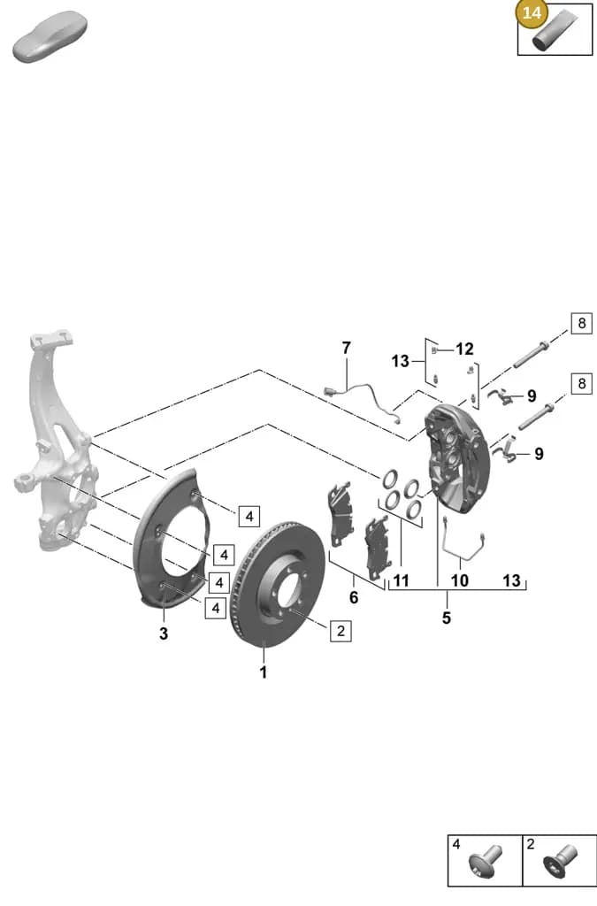00004330508 — Porsche Macan (2024-2024) diagram p61602000, position 14