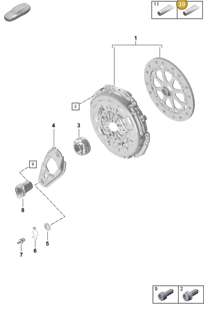 00004330512 — Porsche 911 (2021-2022) diagram p59301200, position 10