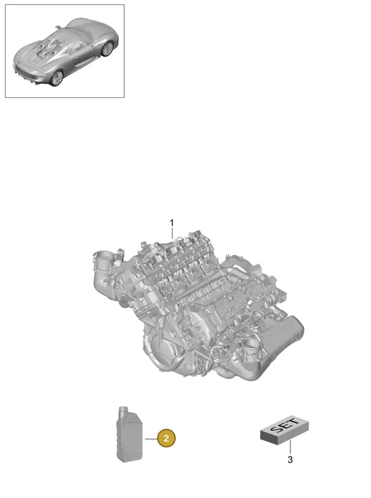 00004330522 — Porsche 918 Spyder (2014-2015) diagram p43101000, position 2