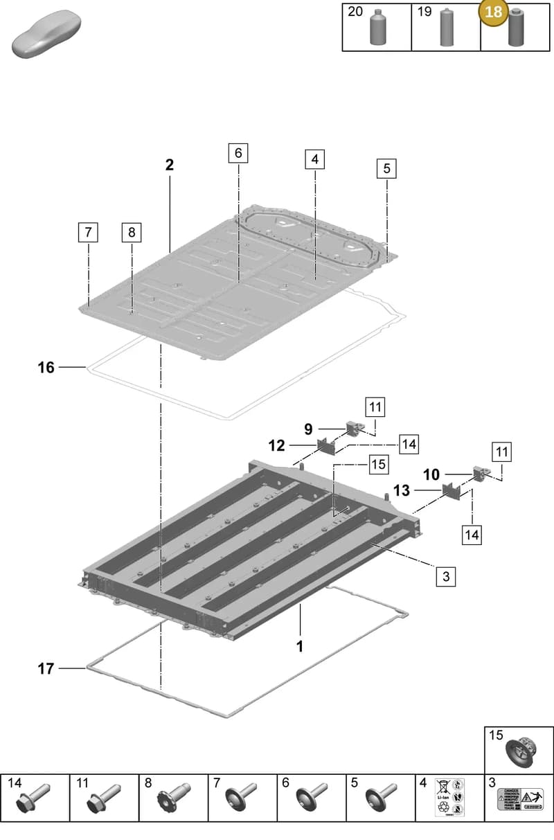 00004330532 — Porsche Macan (2024-2024) diagram p61251010, position 18