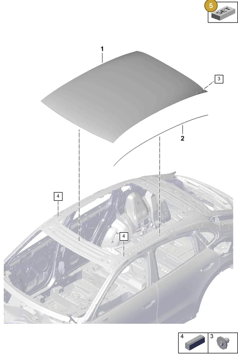 00004330535 — Porsche Cayenne Coupe (2023-2023) diagram p60811100, position 5