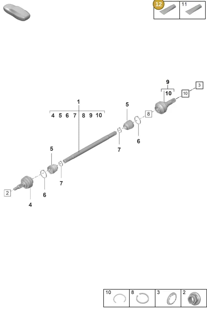 00004330545 — Porsche Panamera (2023-2025) diagram p58501100, position 12