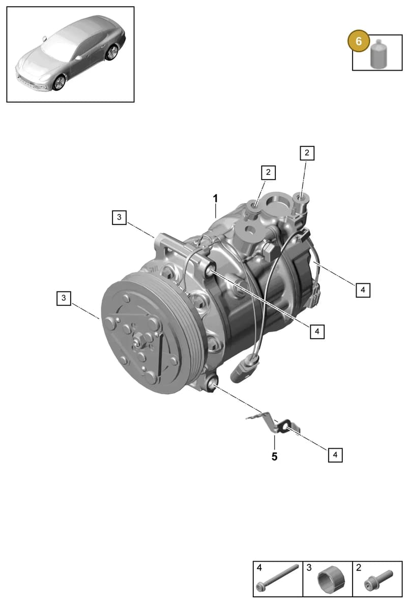 00004330579 — Porsche Panamera (2016-2020) diagram p49814010, position 6