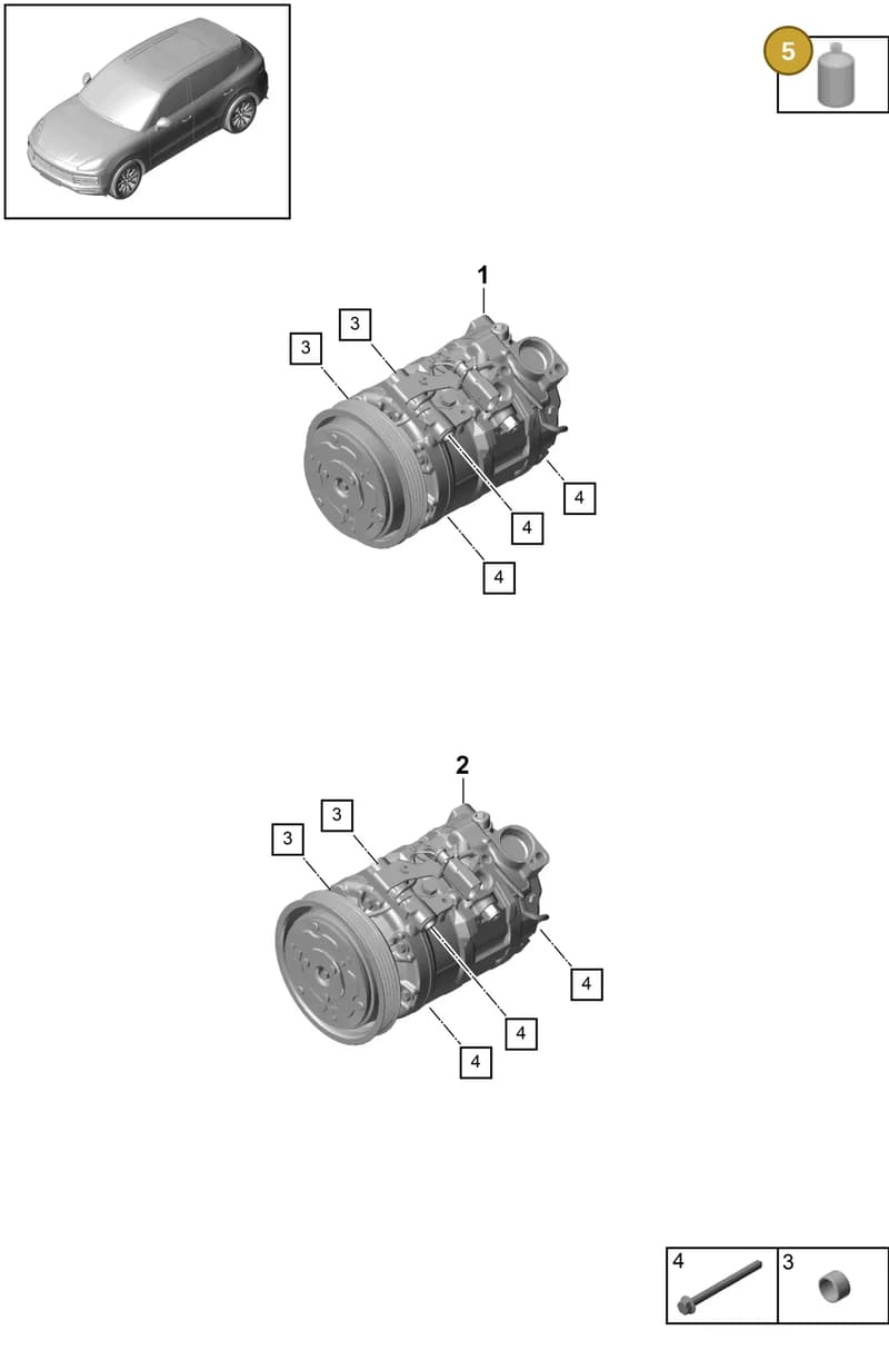 00004330579 — Porsche Cayenne (2017-2023) diagram p51814030, position 5