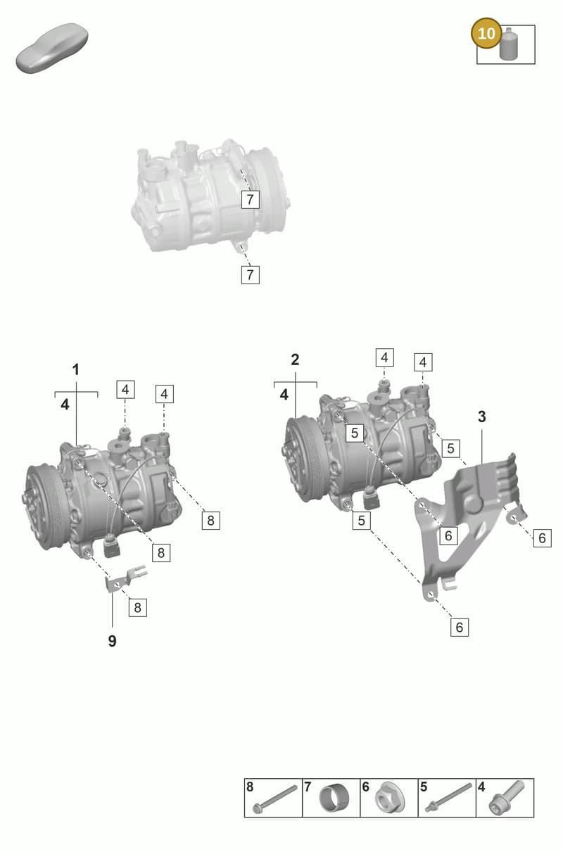 00004330579 — Porsche Panamera (2020-2023) diagram p58814150, position 10
