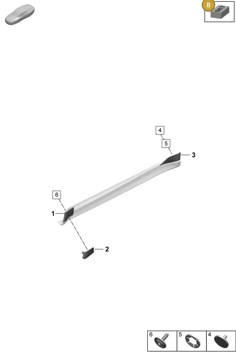 00004330583 — Porsche Taycan Sport Turismo (2023-2025) diagram p64810400, position 8