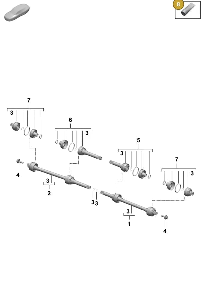 00004330585 — Porsche Macan (2024-2024) diagram p61501100, position 8