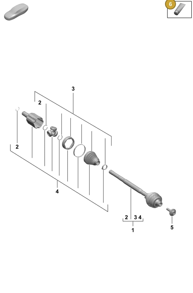 00004330628 — Porsche Macan (2024-2024) diagram p61401150, position 6