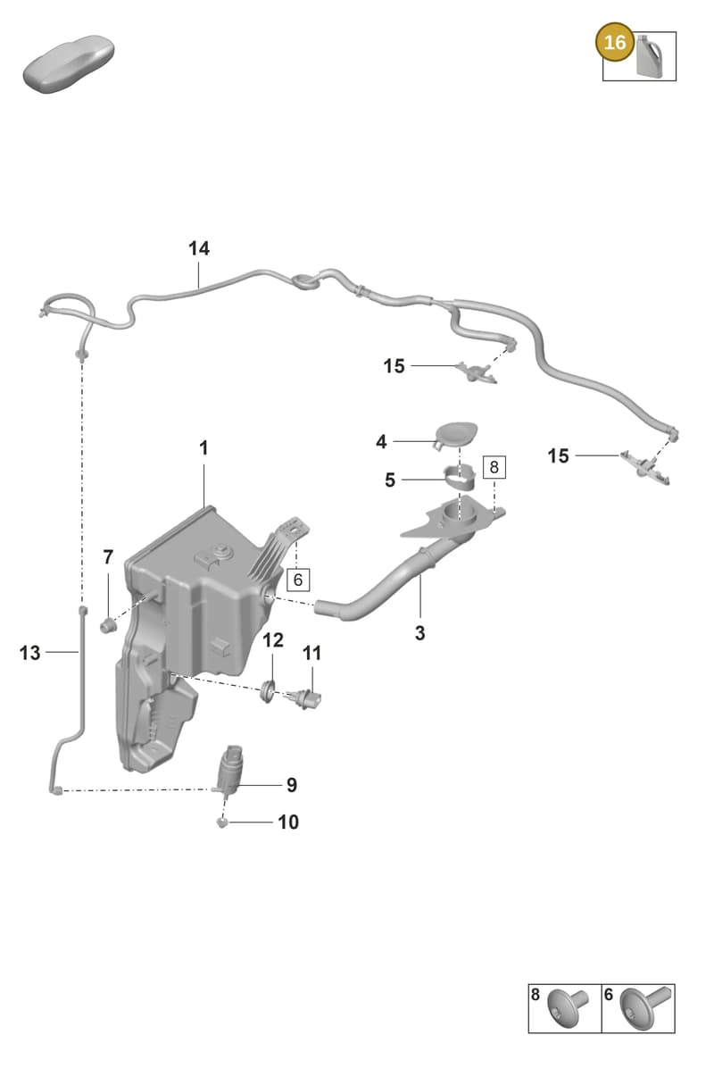 00004400204 — Porsche 911 (2021-2022) diagram p59904100, position 16