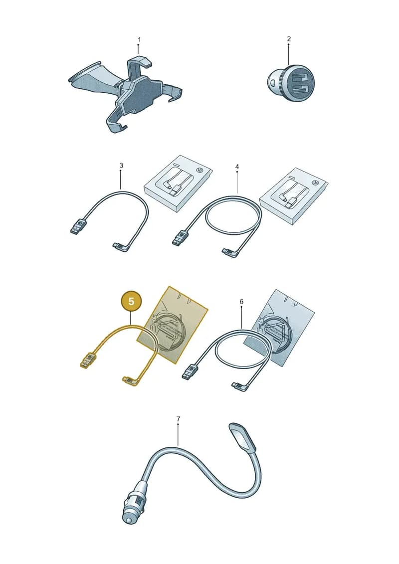 000051446BR — Volkswagen Golf (2019-2025) diagram 15a051060, position 5