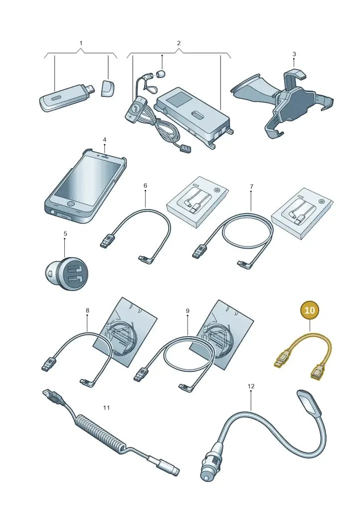 000051446T — Volkswagen Caddy Maxi (2020-2025) diagram 827051600, position 10