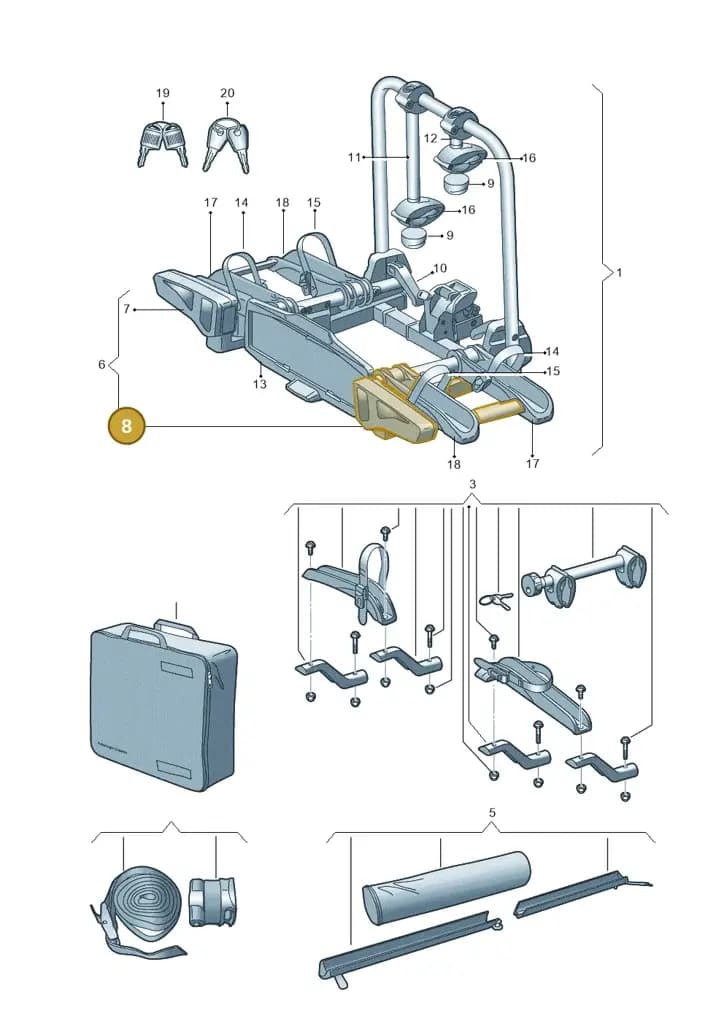 000052719A — Volkswagen Passat Estate (2023-2025) diagram 827071050, position 8