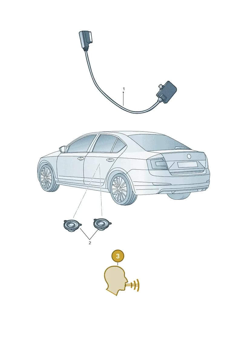 000054802A — Skoda Octavia (2017-2020) diagram 851051100, position 3