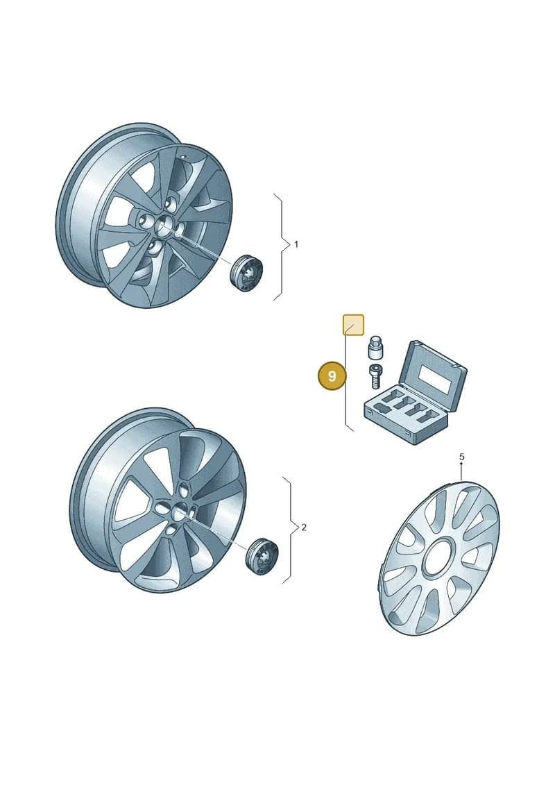 000071597B — Skoda Citigo (2011-2019) diagram 727071700, position 9