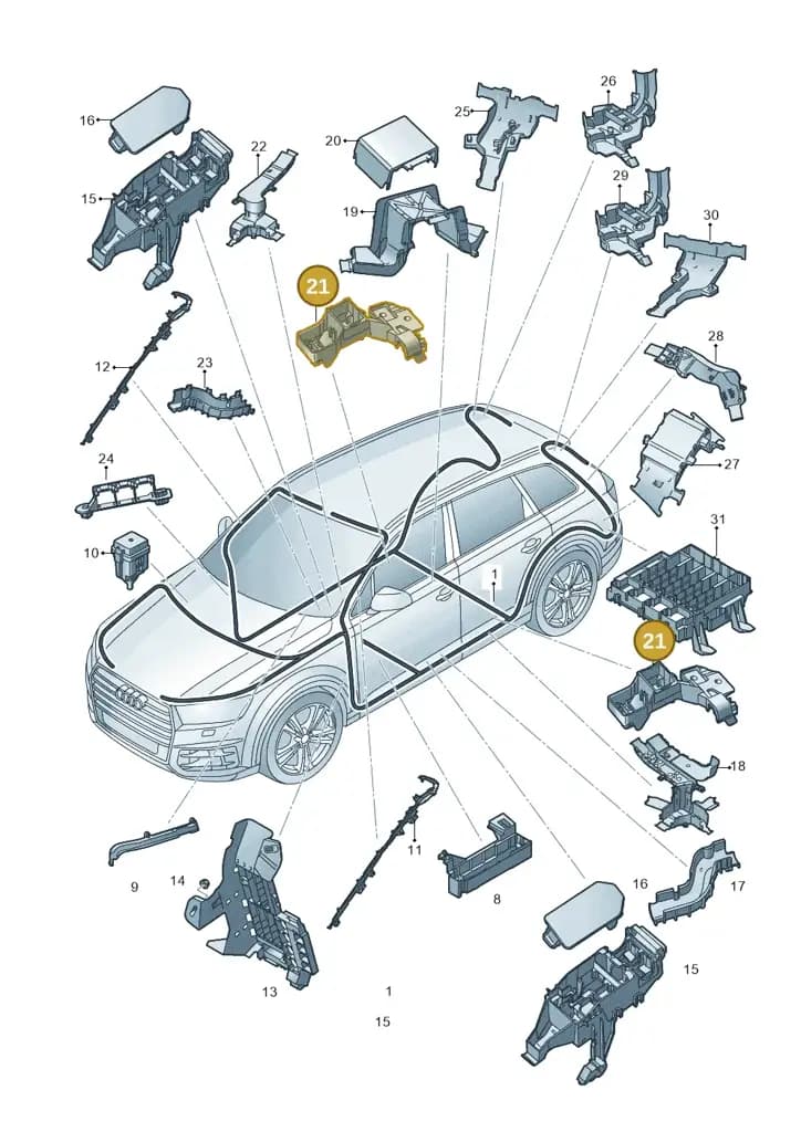 000098714E — Audi A5 Limousine (2024-2025) diagram 859971800, position 21
