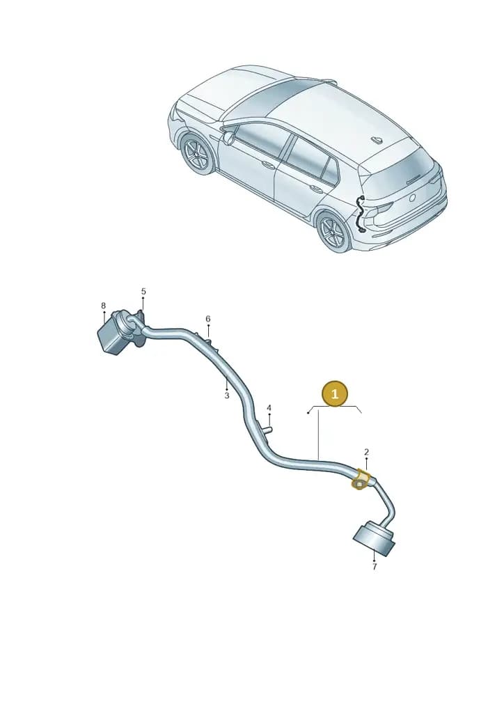 000098800AG — Volkswagen Golf (2019-2025) diagram 5h0972048, position 1