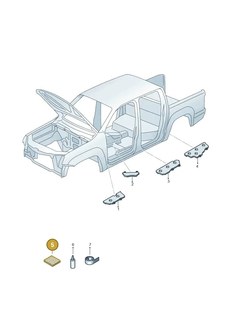 000864663 — Volkswagen Amarok (2022-) diagram 683864000, position 5