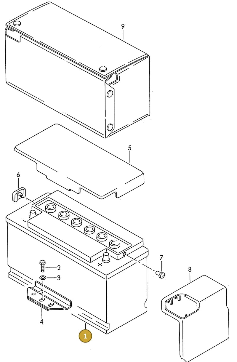 000915105AA — Volkswagen Passat syncro (1991-1993) diagram 002167300, position 1