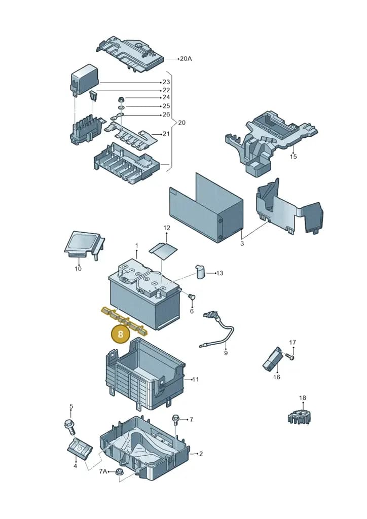 000915413 — SEAT Toledo (2015-2019) diagram 740915000, position 8