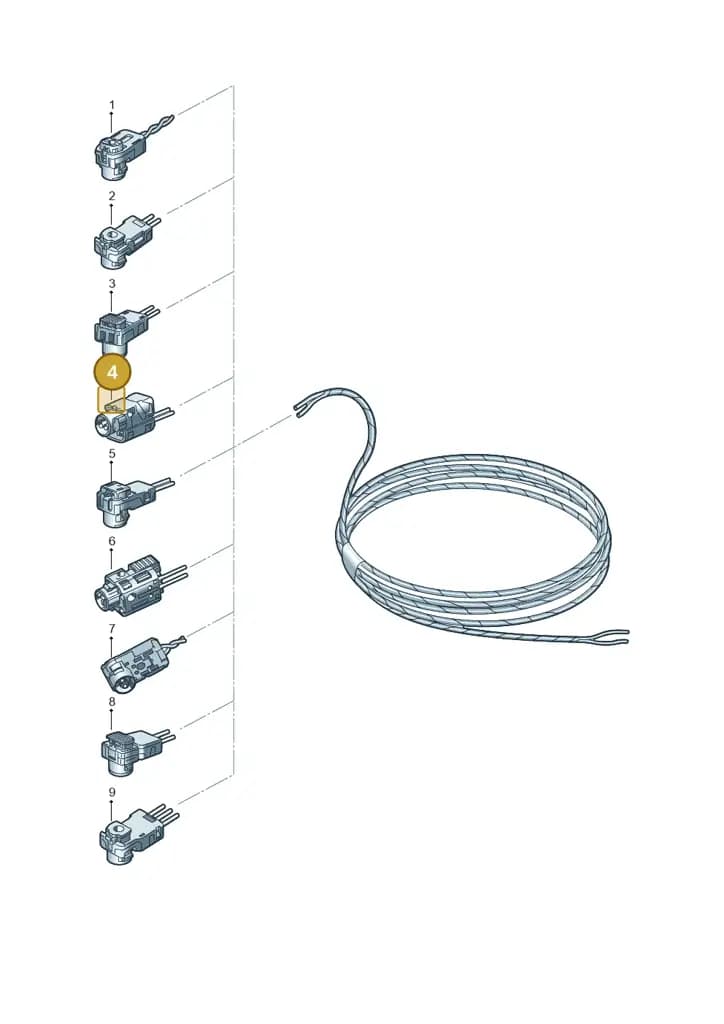000971582T — Audi A5 Limousine (2024-2025) diagram 596971845, position 4