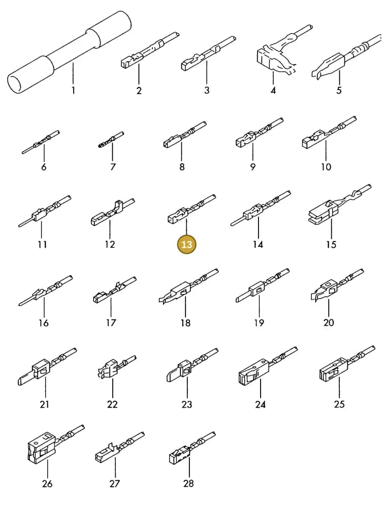 000979014A — Volkswagen 1J0 platform diagram 198979300, position 13