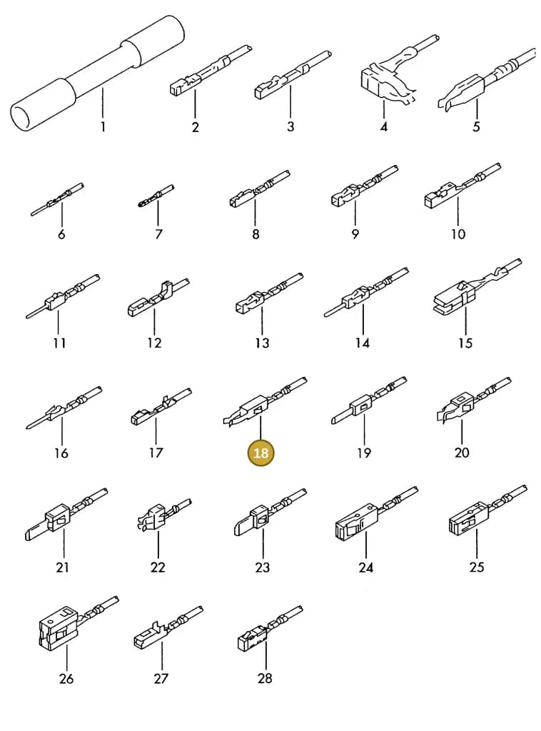000979019EA — Volkswagen 1J0 platform diagram 198979300, position 18