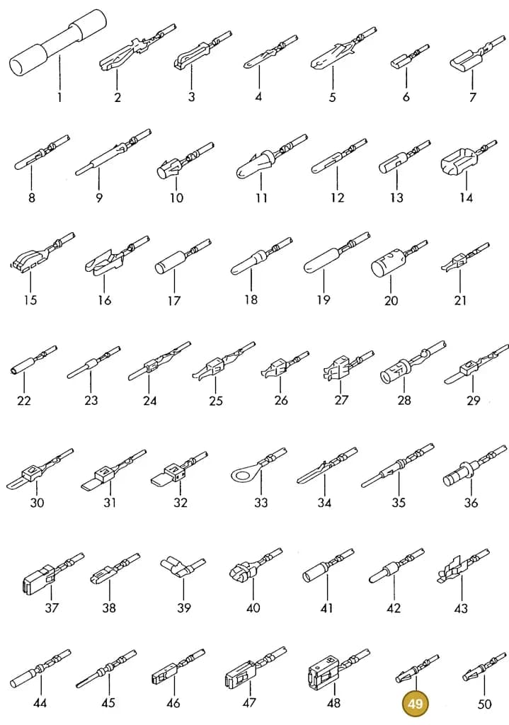 000979155E — Volkswagen 1J0 platform diagram 198979400, position 49