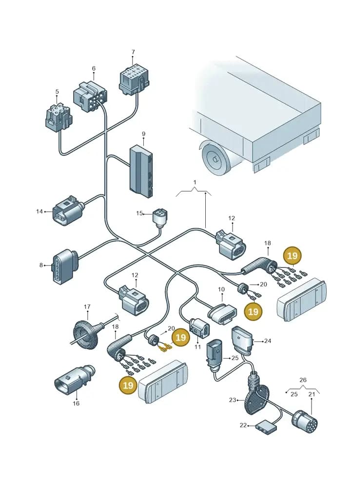 000979204E — Volkswagen Single-cab transp. (2019-2024) diagram 862972810, position 19