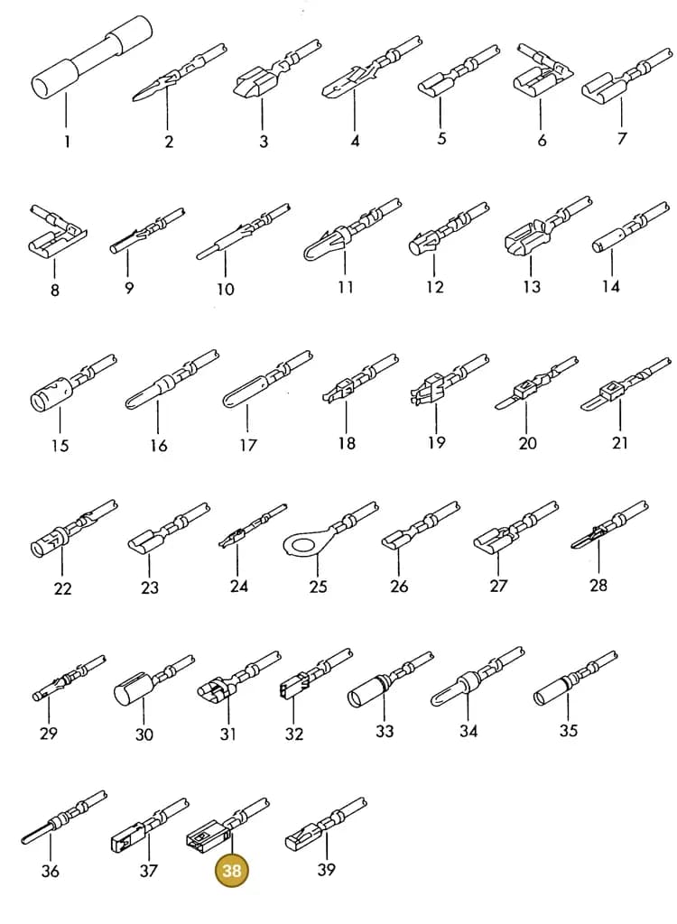 000979243EC — SEAT 1J0 platform diagram 198979500, position 38