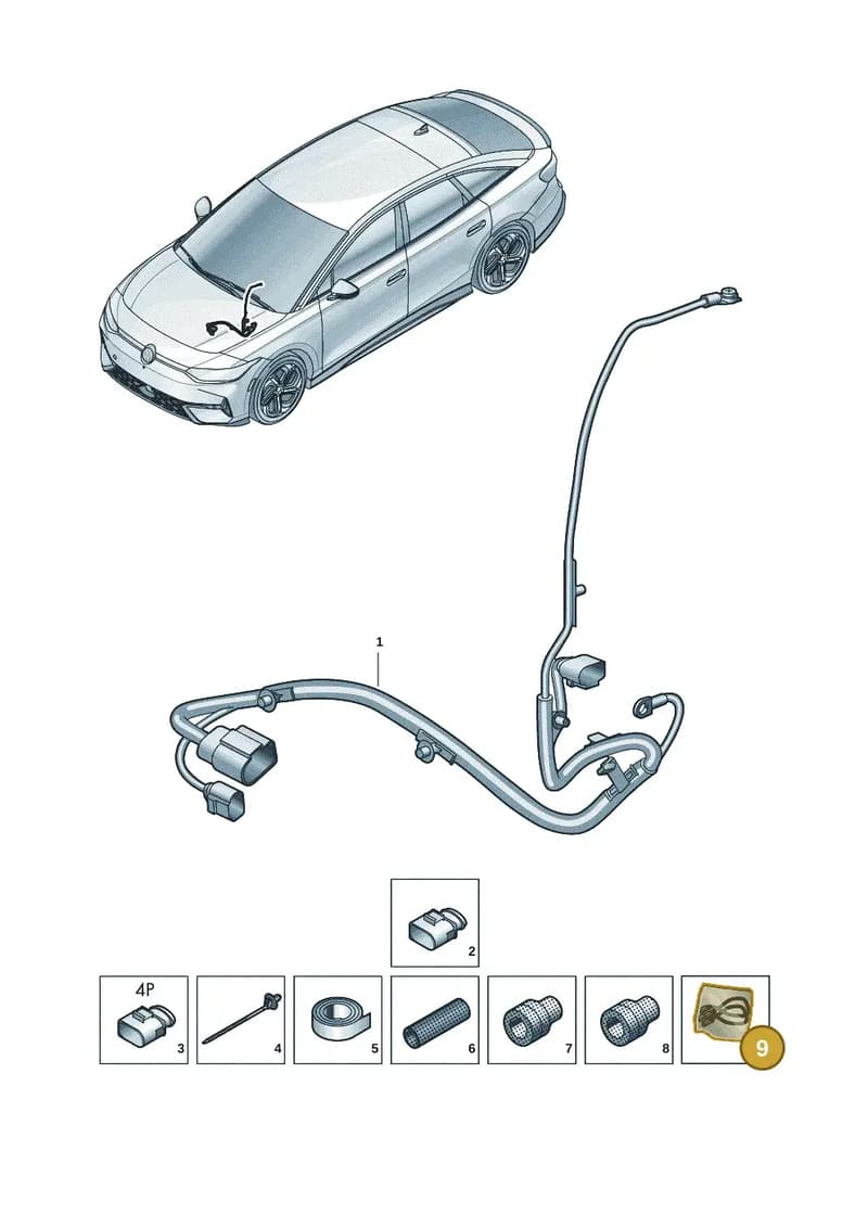 000979417E — Volkswagen ID.7 (2023-2025) diagram 14b971700, position 9