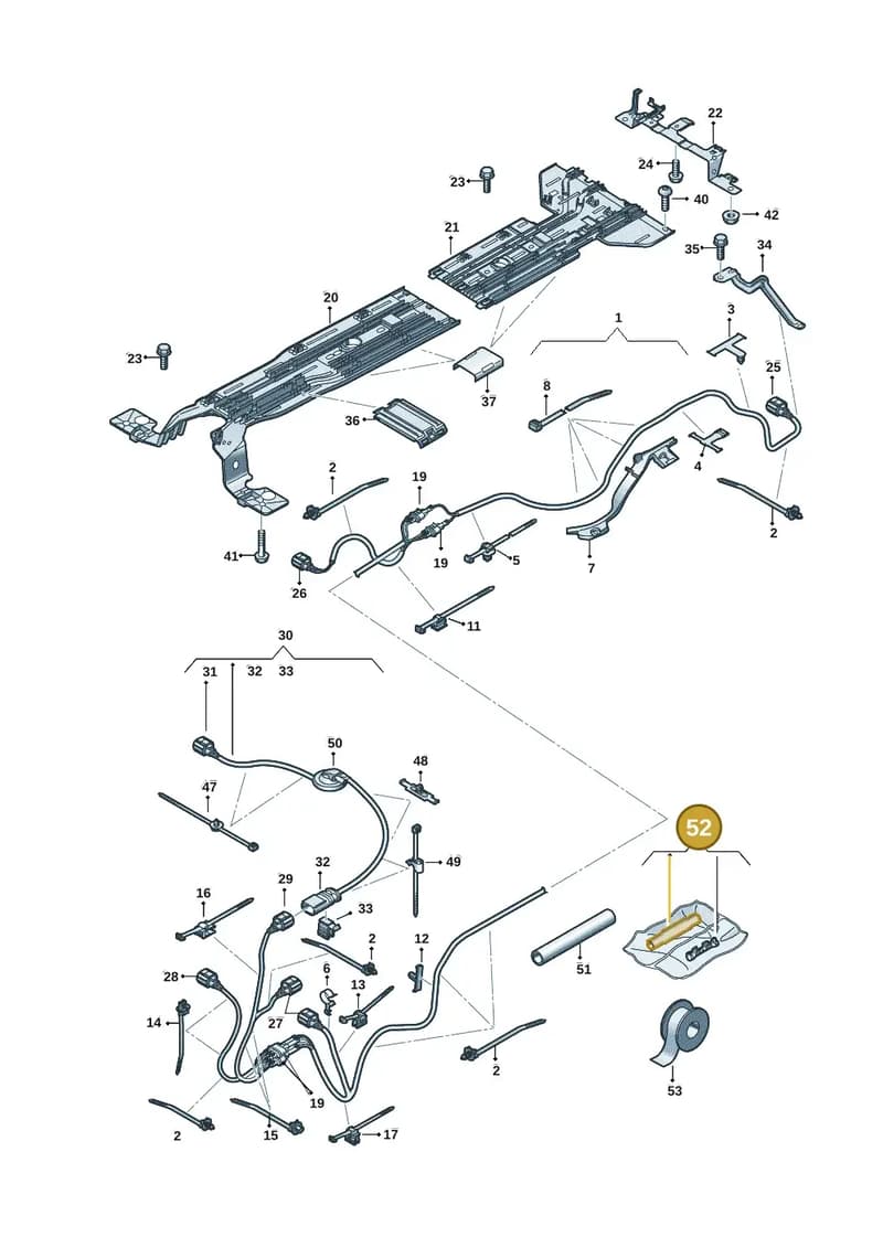 000998911 — Volkswagen ID.3 (2019-2025) diagram 10a970012, position 52