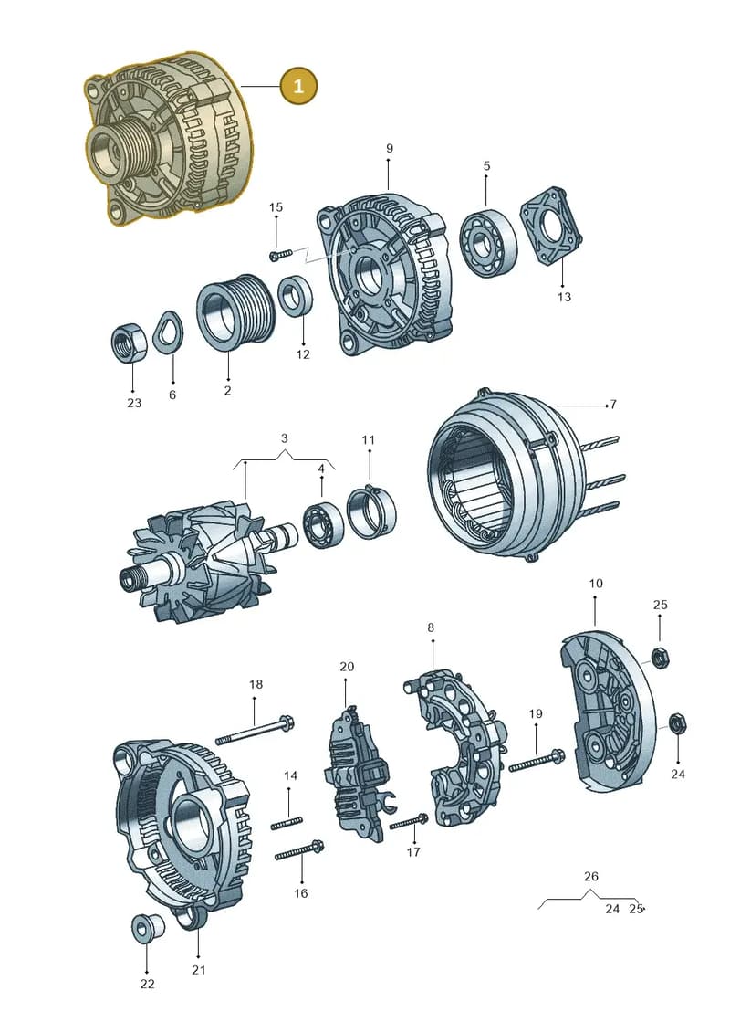 028903028D — Volkswagen Polo (2011-2014) diagram 544903000, position 1