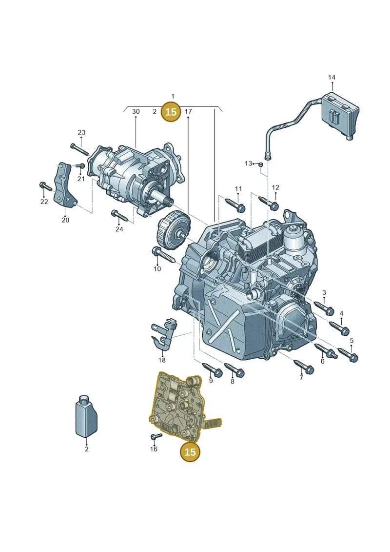 02E325025AQZ6Z — Volkswagen Passat Saloon (2014-2024) diagram 827360070, position 15
