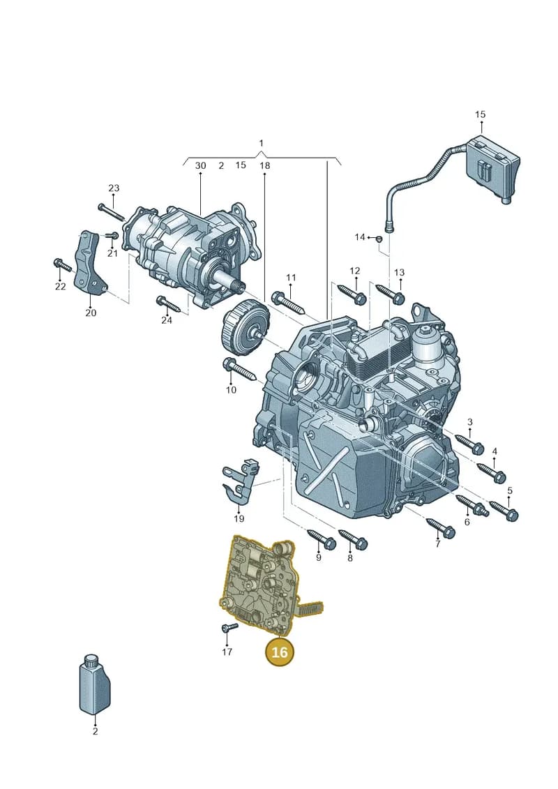 02E325025AQZ6Z — Volkswagen Tiguan (2016-2024) diagram 884300450, position 16