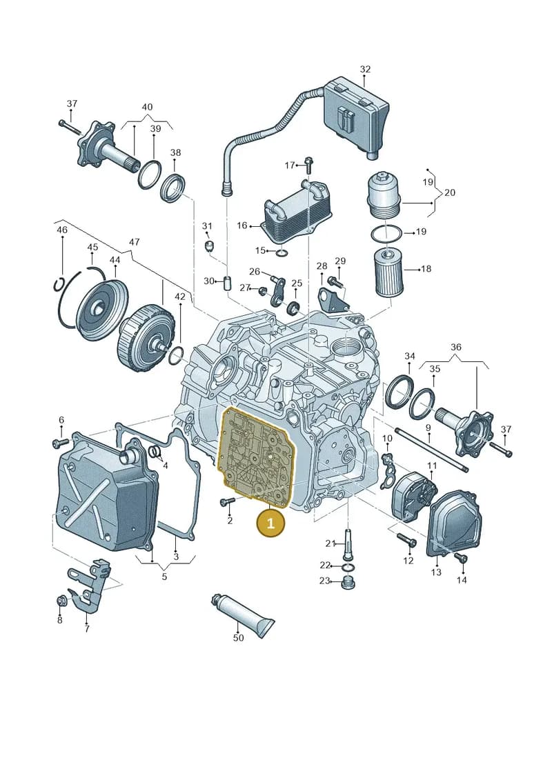 02E325025ASZ7K — Skoda Superb Combi (2015-2024) diagram 793321650, position 1