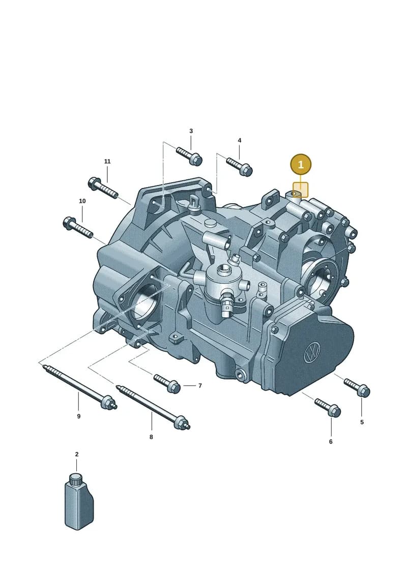 02S300051SX — Volkswagen Passat Saloon (2014-2024) diagram 2gk300350, position 1