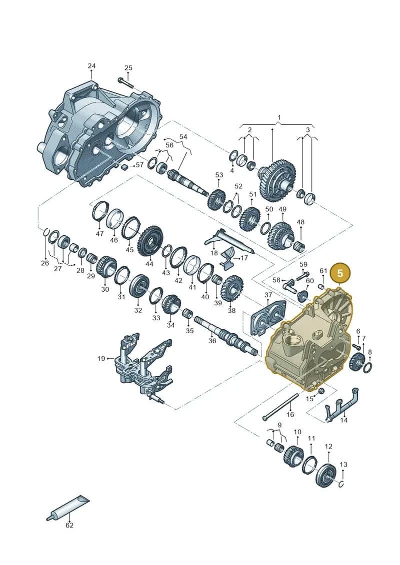 02T301103BS — Volkswagen Polo (2017-2025) diagram 827305060, position 5