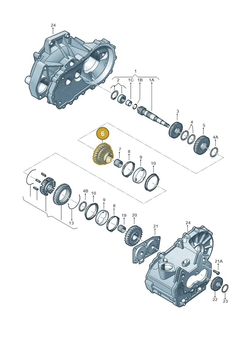 02T311261G — SEAT Ibiza (2012-) diagram 225311320, position 6
