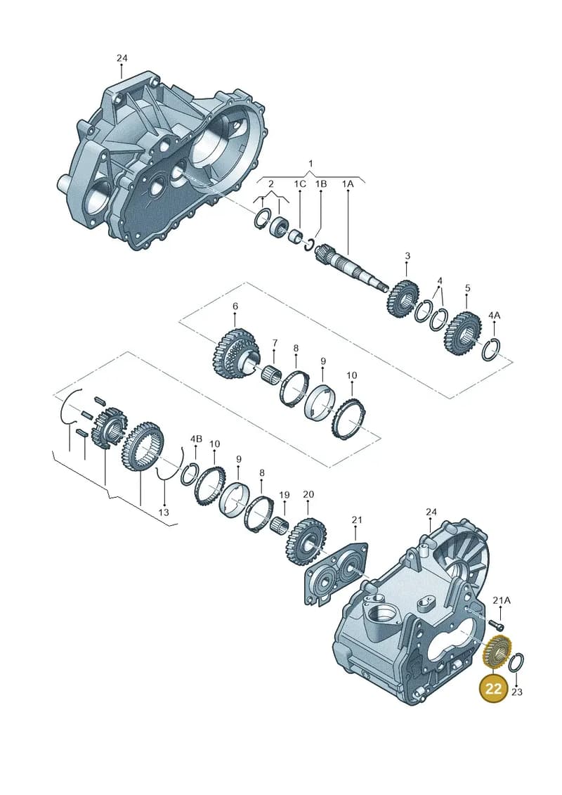 02T311361M — SEAT Ibiza (2012-) diagram 225311320, position 22