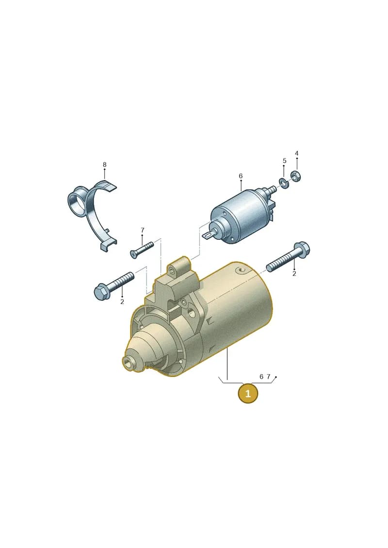 02Z911023NX — Volkswagen Passat estate (2008-2011) diagram 448911000, position 1