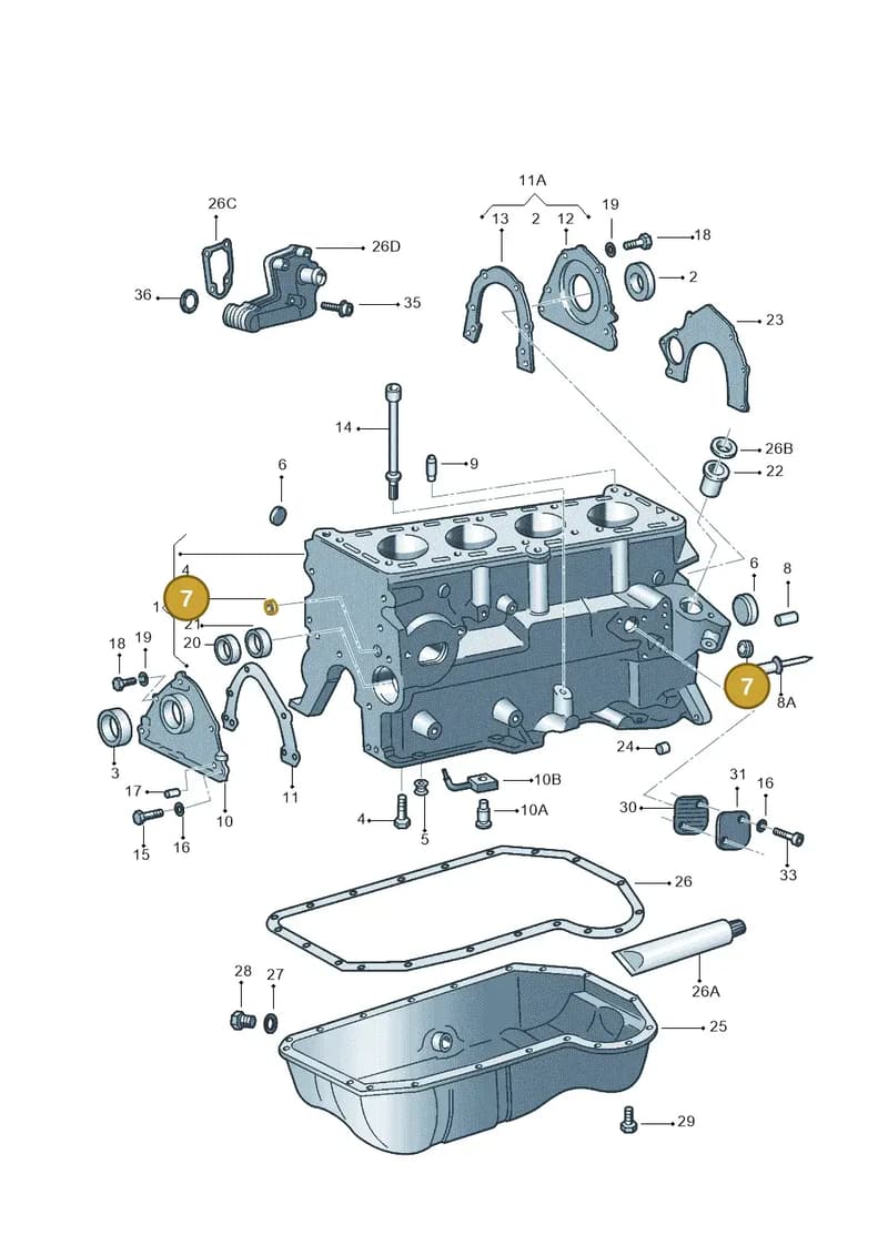 030103113 — Volkswagen GOL 2P/4P            M.06> (2005-) diagram 303103100, position 7