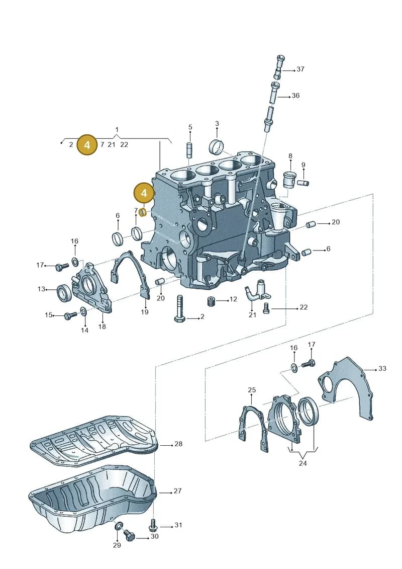 030103113 — Volkswagen SAVEIRO              M.06> (2005-) diagram 303103210, position 4