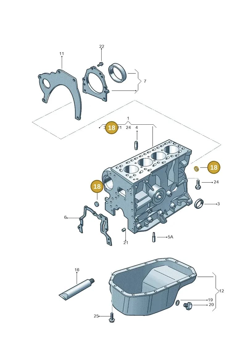 030103113 — Volkswagen Crossfox (2014-2021) diagram 558103050, position 18
