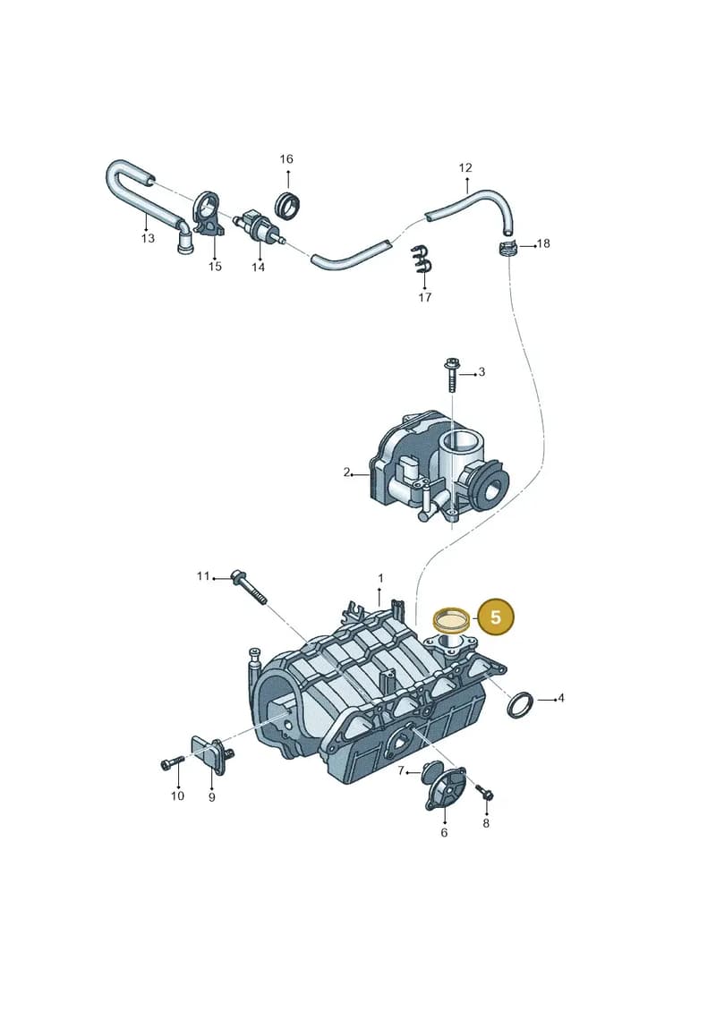 030133073E — Volkswagen Polo (2008-2009) diagram 657133100, position 5