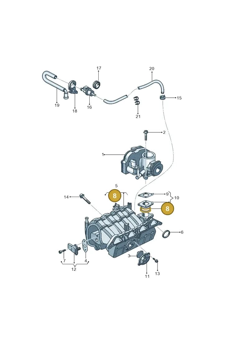 030133073E — Volkswagen Kombi (2011-) diagram 315133160, position 8