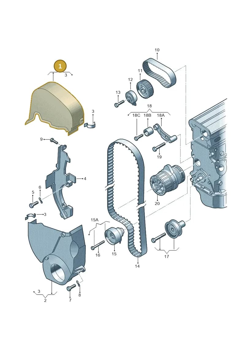 036109121L — SEAT Ibiza (2012-) diagram 194109520, position 1