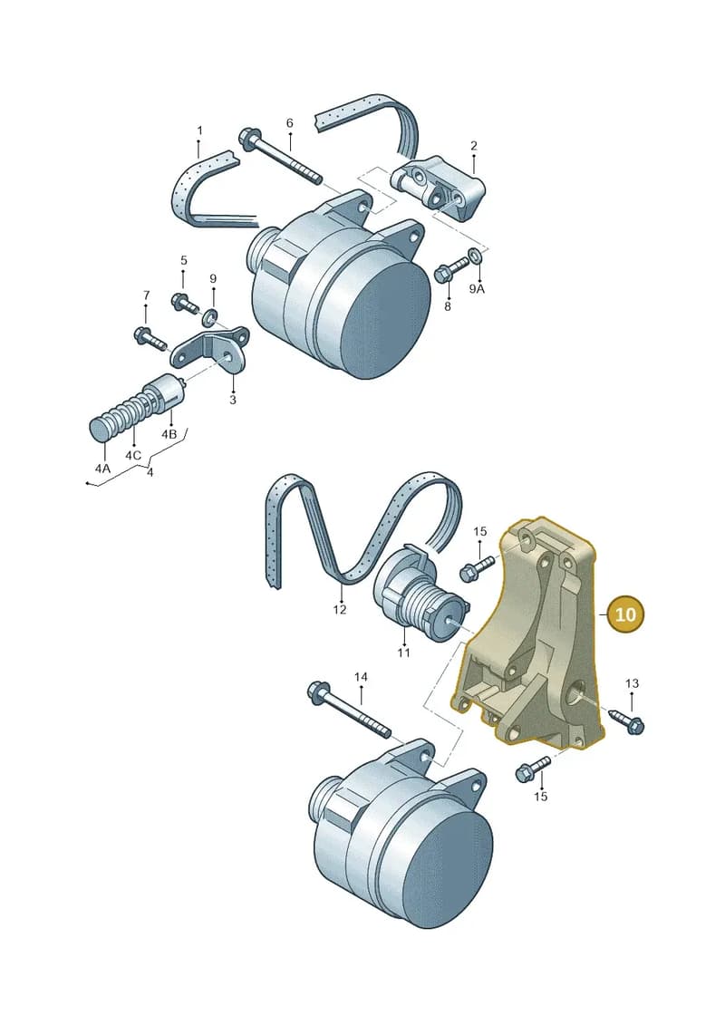036145163F — Volkswagen Polo (2012-2014) diagram 158903300, position 10