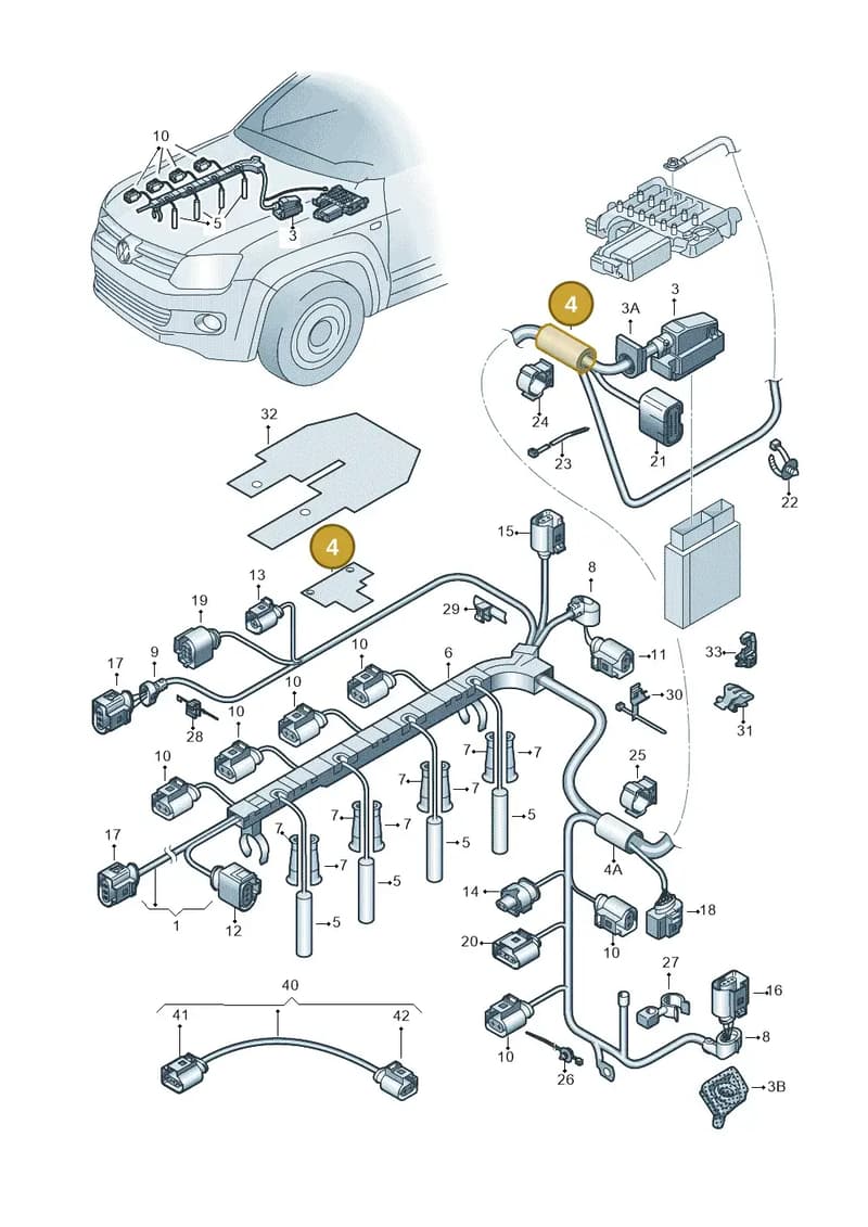038971461 — Volkswagen Amarok twin cab (2012-2016) diagram 683971050, position 4