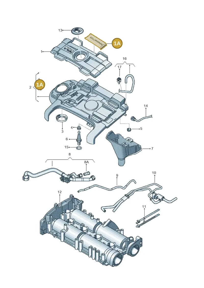 03C103935B — SEAT Ibiza (2012-) diagram 639103780, position 1A