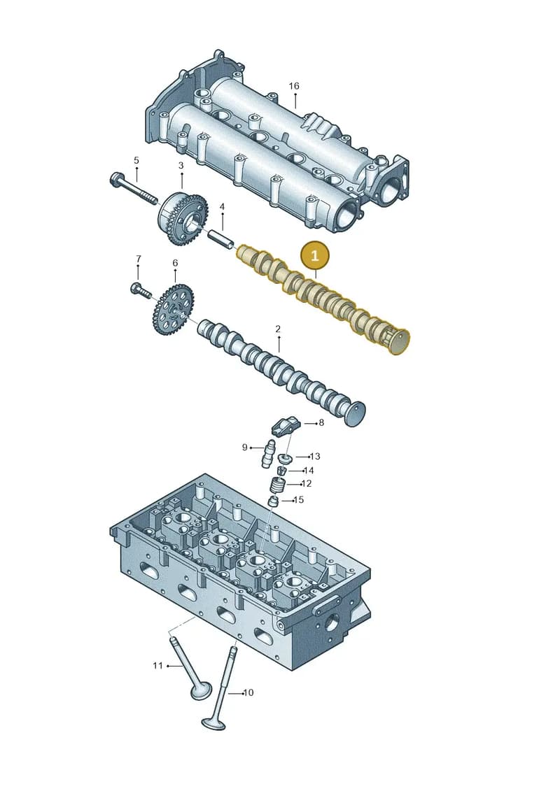 03C109101DE — SEAT Ibiza (2012-) diagram 409109150, position 1